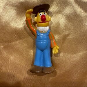 1980’s Sesame Street Bert W/Hat PVC Figure